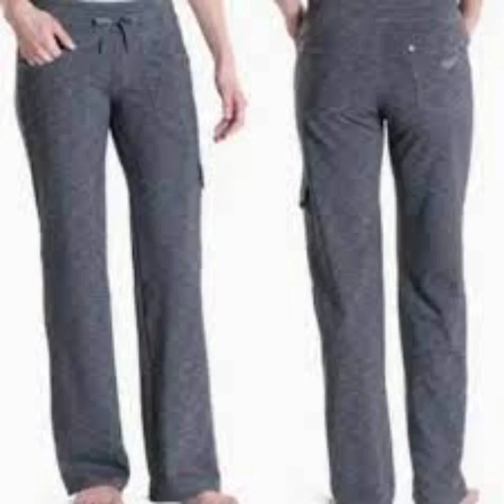 Kuhl Straight Leg Pull On Drawstring Cargo Mova Pants Stretch Size 10R